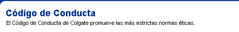 Código de Conducta