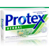 Protex Herbal. Protex Herbal te ofrece una prolongada protección contra bacterias, más una fragancia aromática y herbal que disfrutarás. Combina la protección antibacterial de Protex con ingredientes herbales que incluye Té Verde, Romero, Tomillo y Caléndula, para ayudar a dar a tu piel y a la de tu familia, la protección y el cuidado que necesitan.